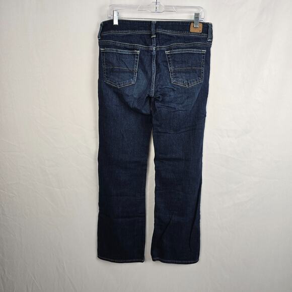 American Eagle Slim Boot Women's 10 Regular Stretch Blue Dark Wash - Picture 2 of 16